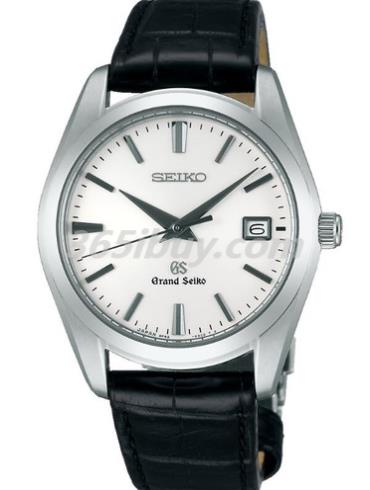 精工男表Grand Seiko系列鱷魚(yú)皮/白色表盤(pán)SBGX095