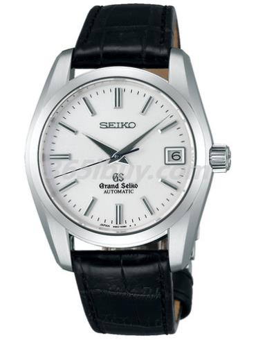精工男表Grand Seiko系列鱷魚(yú)皮/白色表盤(pán)SBGR087