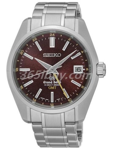 精工男表Grand Seiko系列精鋼/紅色表盤(pán)SBGJ021