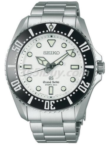 精工男表Grand Seiko系列精鋼/白色表盤(pán)SBGX115