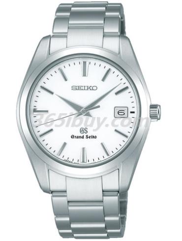 精工男表Grand Seiko系列精鋼/白色表盤(pán)SBGX059