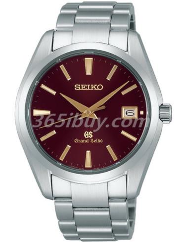 精工男表Grand Seiko系列精鋼/紅色表盤(pán)SBGV027