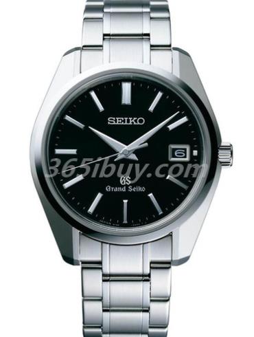 精工男表Grand Seiko系列精鋼/黑色表盤(pán)SBGV007