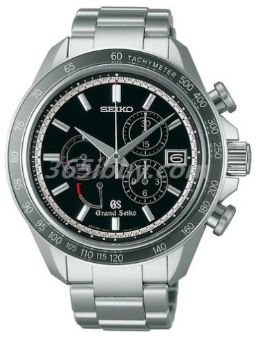 精工男表Grand Seiko系列精鋼/黑色表盤(pán)SBGB003