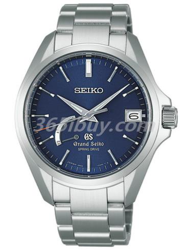 精工男表Grand Seiko系列精鋼/藍色表盤(pán)SBGA075
