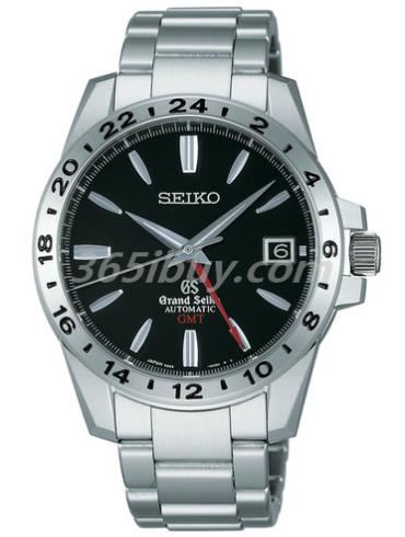 精工男表Grand Seiko系列精鋼/黑色表盤(pán)SBGM027