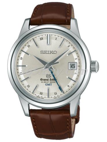 精工男表Grand Seiko系列鱷魚(yú)皮/銀色表盤(pán)SBGJ017