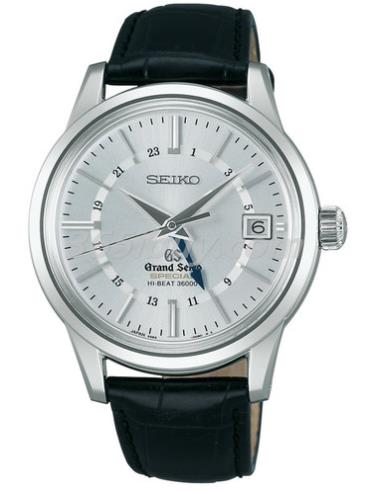 精工男表Grand Seiko系列鱷魚(yú)皮/白色表盤(pán)SBGJ007