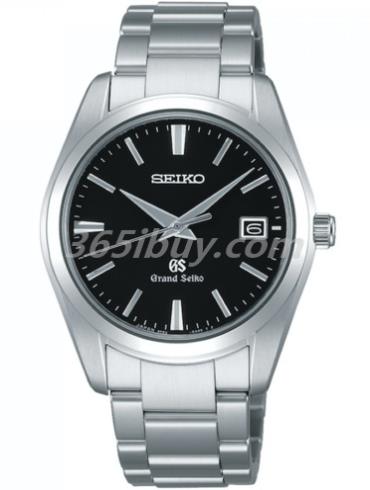 精工男表Grand Seiko系列精鋼/黑色表盤(pán)SBGX061G