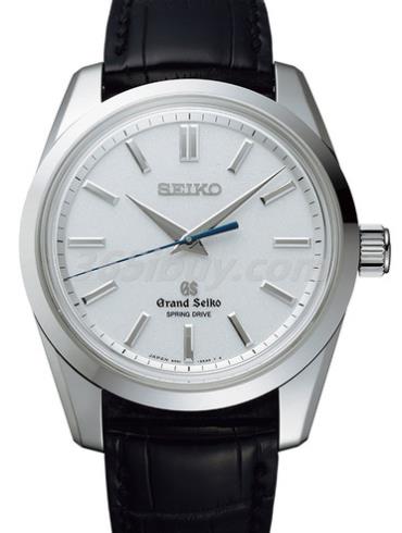 精工男表Grand Seiko系列鱷魚(yú)皮/白色表盤(pán)SBGD001