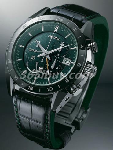 精工男表Grand Seiko系列鱷魚(yú)皮/綠色表盤(pán)SBGC017G