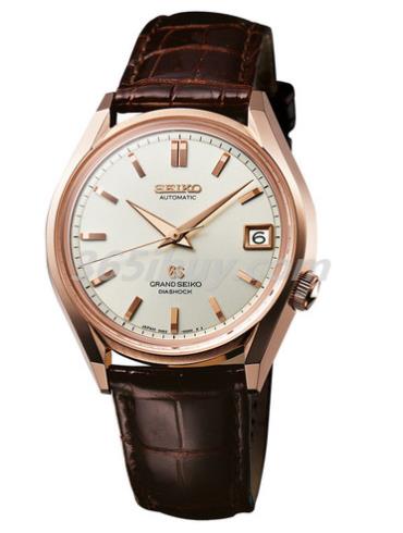 精工男表Grand Seiko系列鱷魚(yú)皮/白色表盤(pán)SBGR094