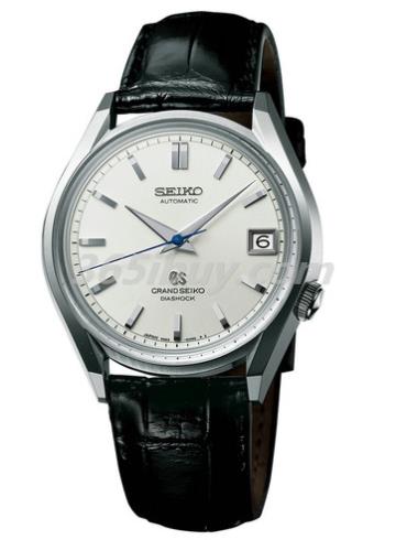 精工男表Grand Seiko系列鱷魚(yú)皮/白色表盤(pán)SBGR091
