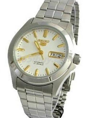 精工男表Seiko 5系列精鋼/銀色表盤(pán)SNKK72J1