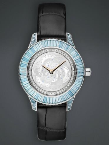 迪奧女表DIOR GRAND SOIR鱷魚(yú)皮/白色珍珠母貝表盤(pán)CD13356ZA007_0000
