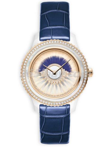 迪奧女表DIOR VIII GRAND BAL系列鱷魚(yú)皮/香檳色表盤(pán)CD124BH5A001_0000