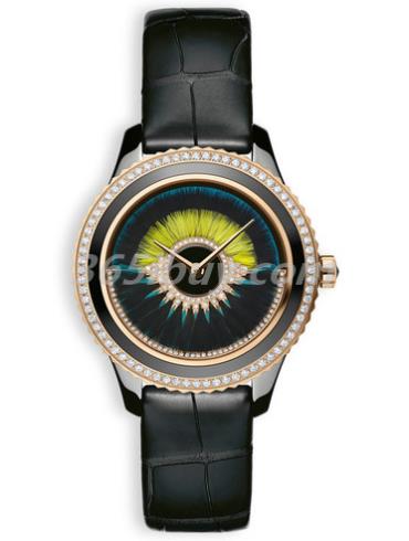 迪奧女表DIOR VIII GRAND BAL系列鱷魚(yú)皮/彩色表盤(pán)CD124BH4A004_0000