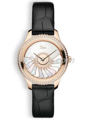 迪奧女表DIOR VIII GRAND BAL系列鱷魚(yú)皮/白色表盤(pán)CD153B70A001_0000