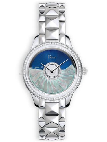 迪奧女表DIOR VIII GRAND BAL系列精鋼/藍色/灰色表盤(pán)CD153B10M002_0000
