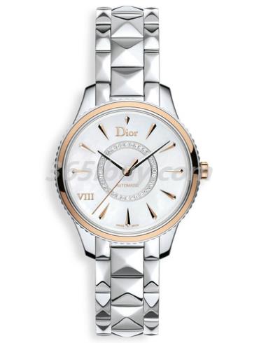迪奧女表DIOR VIII MONTAIGNE系列精鋼/白色表盤(pán)CD1535I0M001_0000