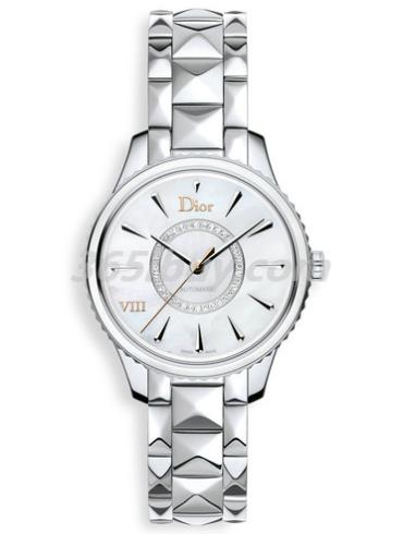 迪奧女表DIOR VIII MONTAIGNE系列精鋼/白色表盤(pán)CD153512M001_0000