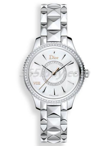 迪奧女表DIOR VIII MONTAIGNE系列精鋼/白色表盤(pán)CD152111M001_0000