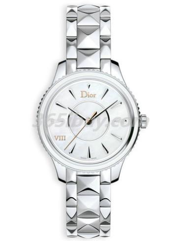 迪奧女表DIOR VIII MONTAIGNE系列精鋼/白色表盤(pán)CD152110M002_0000