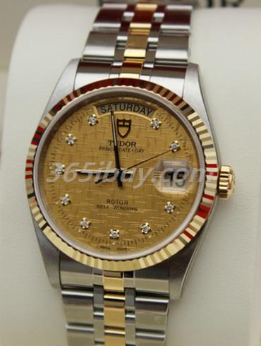 帝舵男表駿玨系列精鋼/18K黃金/香檳色表盤(pán)76213-62483_di