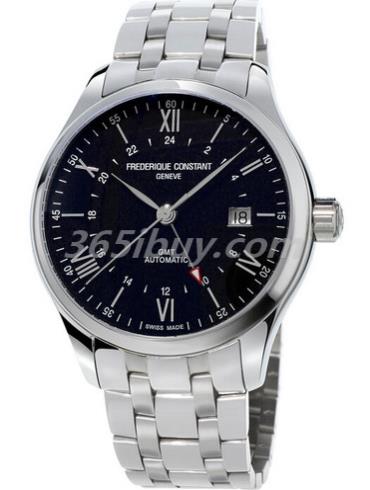 康斯登男表焯見(jiàn)自動(dòng) Index Automatic系列精鋼/黑色表盤(pán)FC-350B5B6B
