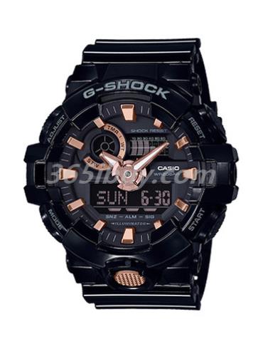 卡西歐男表G-SHOCK系列/表盤(pán)GA-710GBX-1A4
