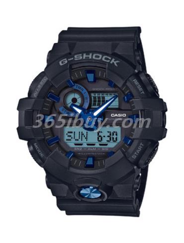 卡西歐男表G-SHOCK系列/表盤(pán)GA-710B-1A2
