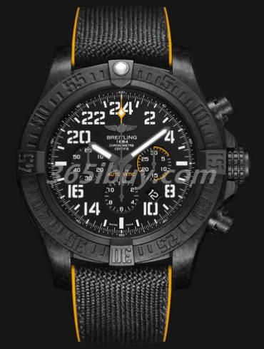 百年靈男表復仇者系列Military軍用橡膠/黑色表盤(pán)XB1210E4-BE89-257S-X20D.4