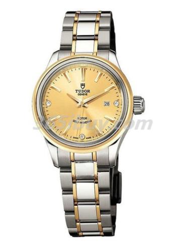 帝舵女表Style風(fēng)尚系列精鋼/18K黃金/金色表盤(pán)12303-65033di