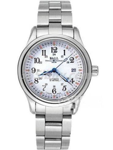 波爾男表鐵路長(cháng)官系列精鋼/白色表盤(pán)GM1020D-SCJ-SL-White-Steel