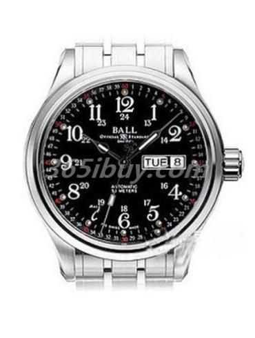 波爾男表鐵路長(cháng)官系列精鋼/黑色表盤(pán)GM1020D-S1CAJ-BK-Black-Steel