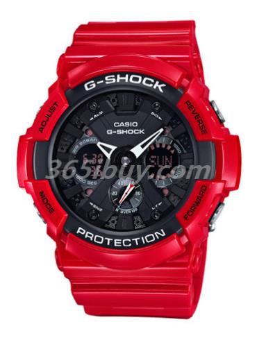 卡西歐男表G-SHOCK系列/表盤(pán)GA-201RD-4A