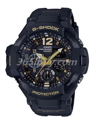 卡西歐男表G-SHOCK系列/表盤(pán)GA-1100GB-1A