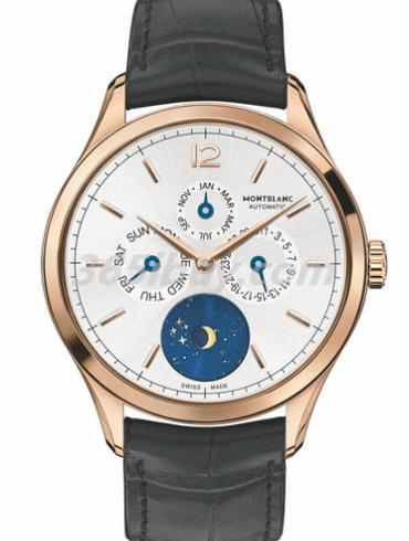 萬(wàn)寶龍男表傳承Chronométrie系列鱷魚(yú)皮/銀白色表盤(pán)U0112537