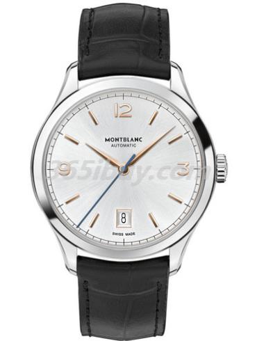 萬(wàn)寶龍男表傳承Chronométrie系列鱷魚(yú)皮/銀白色表盤(pán)U0112520