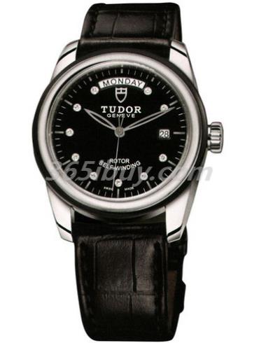 帝舵男表駿玨系列鱷魚(yú)皮/銀色表盤(pán)56010N-LS_10DIBlack2